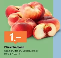 Pfirsiche flach