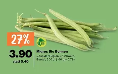 Migros Bio Bohnen