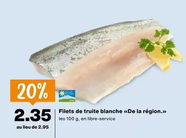 Filets de truite blanche