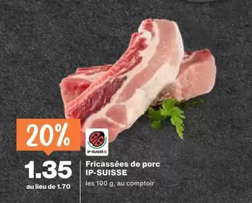 Fricassées de porc