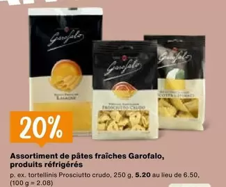 Assortiment de pâtes fraîches