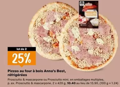 Pizzas au four à bois