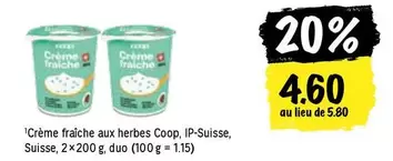 Crème fraîche aux herbes