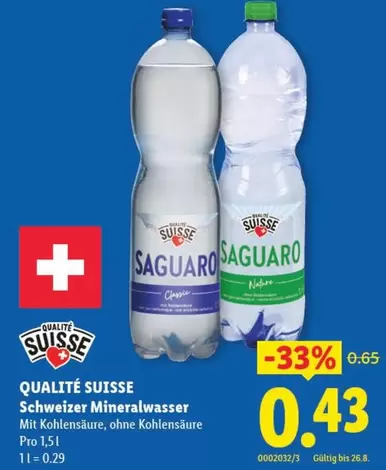 Schweizer Mineralwasser