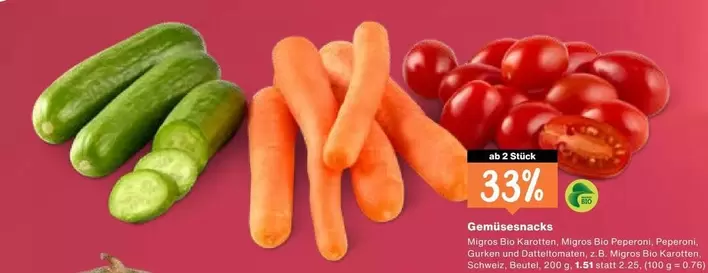 Gemüsesnacks