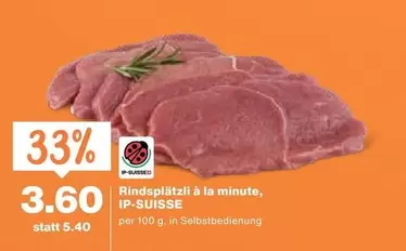 Rindsplätzli à la minute