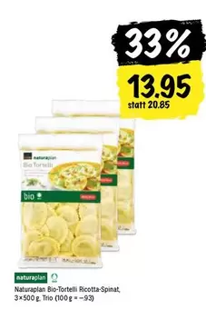 Bio-Tortelli Ricotta-Spinat