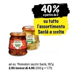Pomodori secchi Saclà