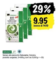 Spinaci alla panna bio
