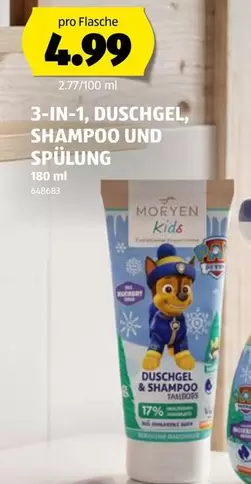 3-IN-1, DUSCHGEL, SHAMPOO UND SPÜLUNG