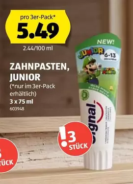 ZAHNPASTEN JUNIOR