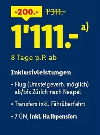 Flug & 7 ÜN inkl. Halbpension