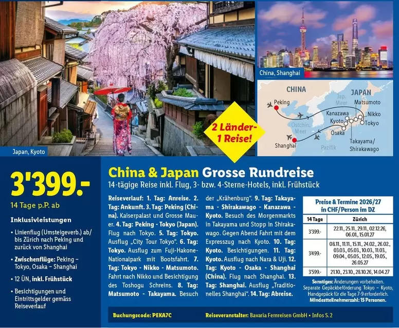 China & Japan Grosse Rundreise