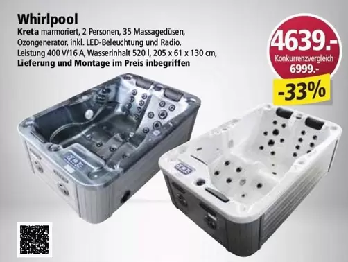 Whirlpool -  Kreta marmoriert