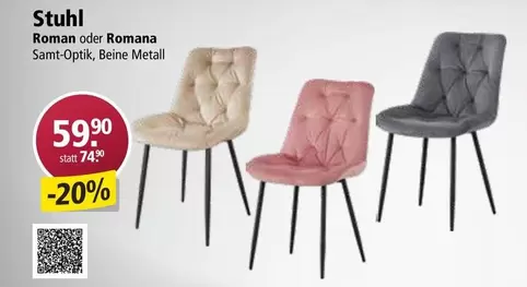 Stuhl Roman oder Romana