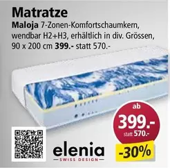 Matratze Maloja 7-Zonen-Komfortschaumkern