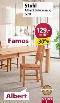 Stuhl Albert Eiche massiv, geölt