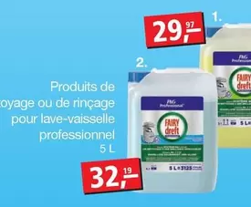 Produits de lavage ou de rinçage pour lave-vaisselle professionnel