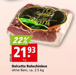 Dolcetta Rohschinken