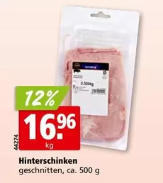 Hinterschinken geschnitten