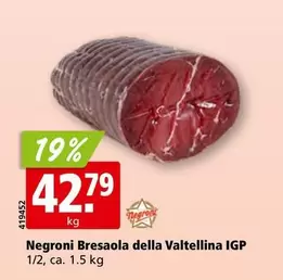 Bresaola della Valtellina IGP