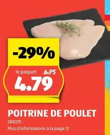 POITRINE DE POULET 288375