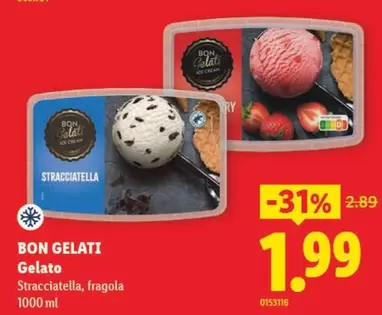 Gelato Stracciatella, fragola