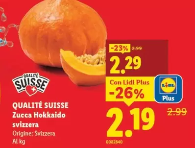 Zucca Hokkaido svizzera
