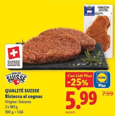 Bistecca al cognac
