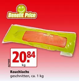 Rauchlachs geschnitten