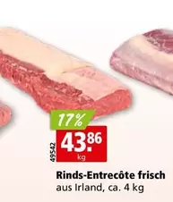Rinds-Entrecôte frisch