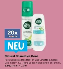 Pure Sensitive Deo Roll-on und Limette & Salbei Deo-Spray
