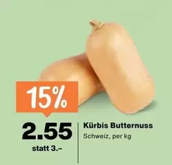 Kürbis Butternuss