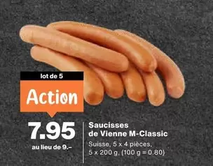 Action - Saucisses de Vienne M-Classic