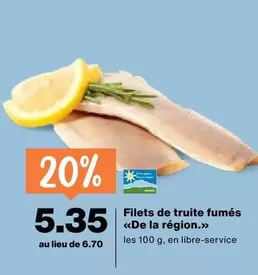 Filets de truite fumés
