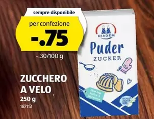 ZUCCHERO A VELO