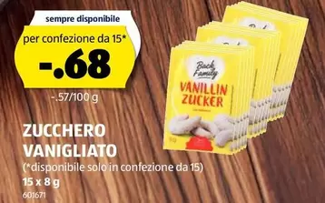 ZUCCHERO VANIGLIATO 15 x 8 g