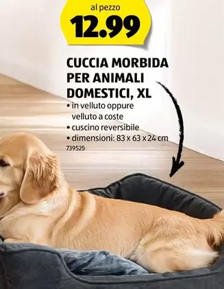 CUCCIA MORBIDA PER ANIMALI DOMESTICI, XL