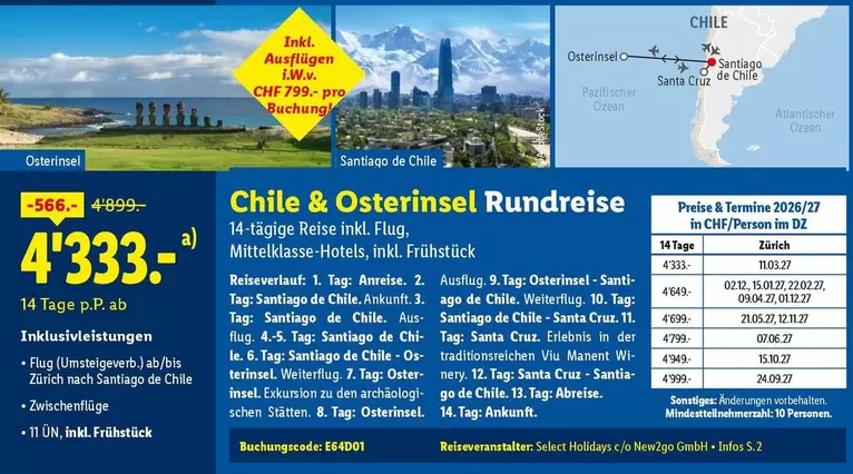 Chile & Osterinsel Rundreise