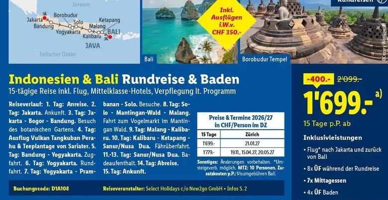 Baden - Indonesien & Bali Rundreise &