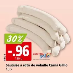 Saucisse à rôtir de volaille