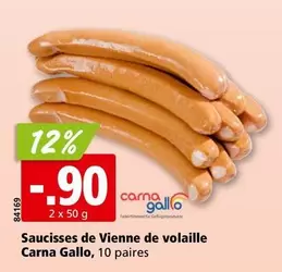 Saucisses de Vienne de volaille