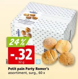 Petit pain Party Romer's