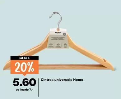 Cintres universels
