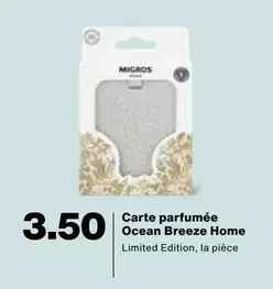 Carte parfumée Ocean Breeze Home