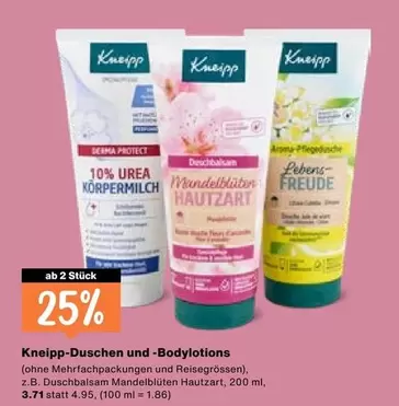 Duschen und Bodylotions