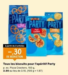 Tous les biscuits pour l'apéritif