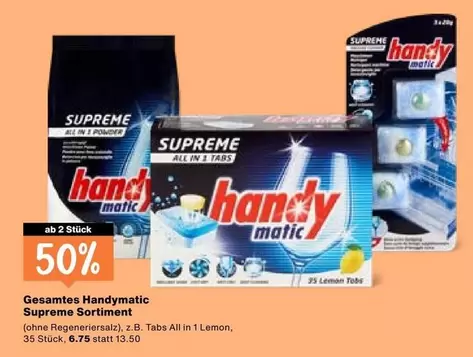 Handy - matic Supreme Sortiment