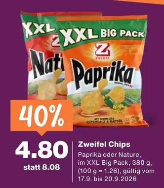 XXL Big Pack Paprika oder Nature