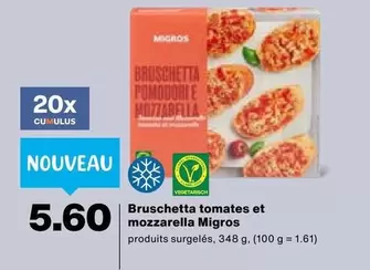 Bruschetta tomates et mozzarella